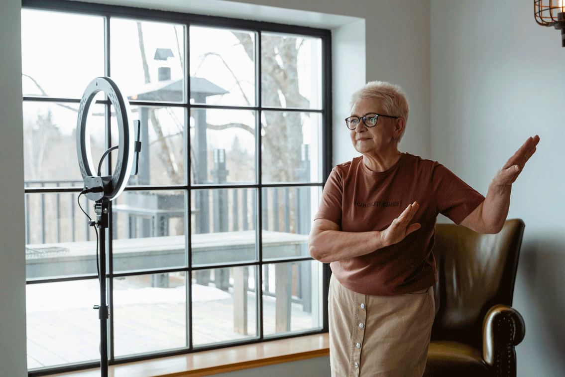 Séance de gym douce pour seniors