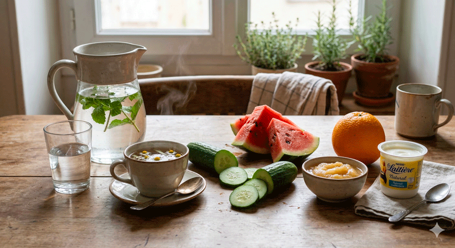 solutions contre la déshydratation des seniors