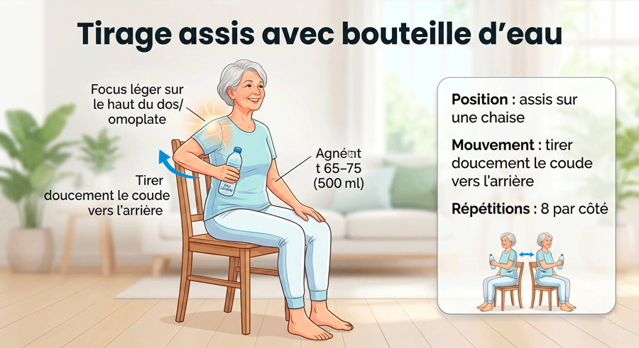 tuto exercice pour le dos des personnes âgées