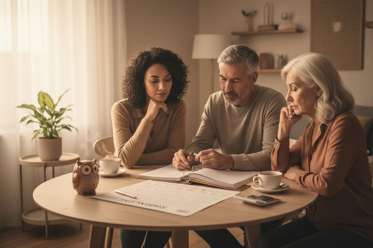 Senior qui prépare sereinement son assurance obsèques pour protéger ses proches